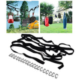 Outdoor Camping Lanyard Hanger with 19 Loops Campsite Storage Strap for Hanging Camping Equipment - Extra Image