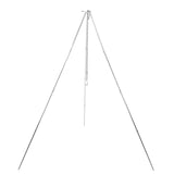 4 Section Campfire Tripod Portable Aluminum Alloy Hanging Pot Tripod for Outdoor - Close-Up Angle
