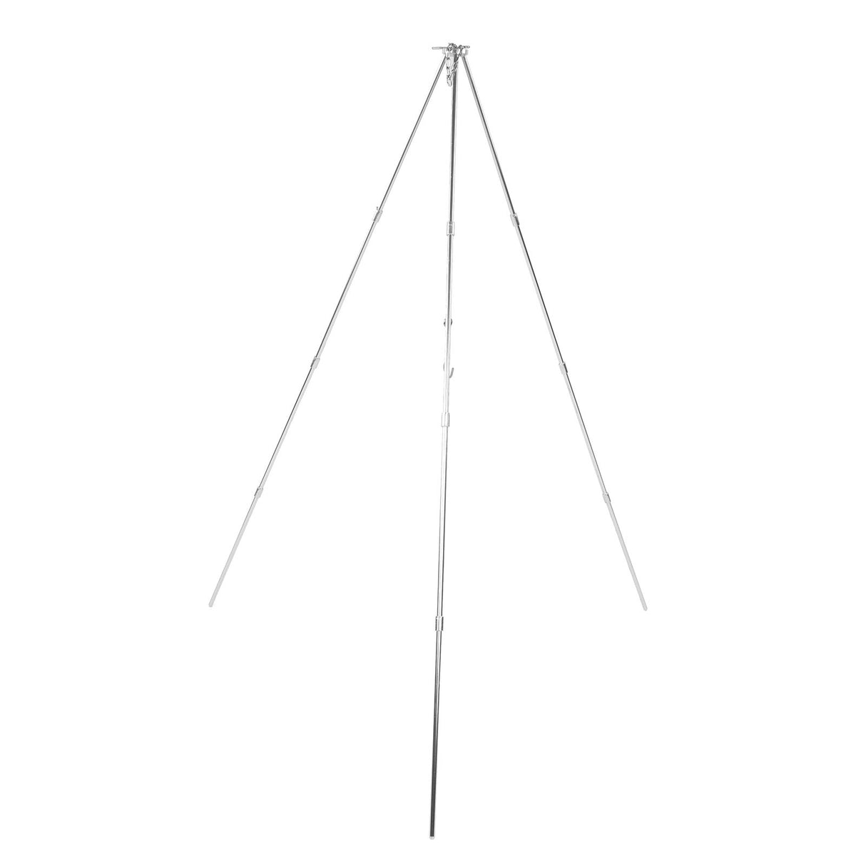 4 Section Campfire Tripod Portable Aluminum Alloy Hanging Pot Tripod for Outdoor