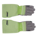 1Pair Garden Work Gloves Cut Resistent Stabproof Puncture Proof Pruning Gloves with Forearm Protection Green