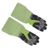 1Pair Garden Work Gloves Cut Resistent Stabproof Puncture Proof Pruning Gloves with Forearm Protection Green