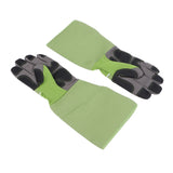 1Pair Garden Work Gloves Cut Resistent Stabproof Puncture Proof Pruning Gloves with Forearm Protection Green - Extra Image