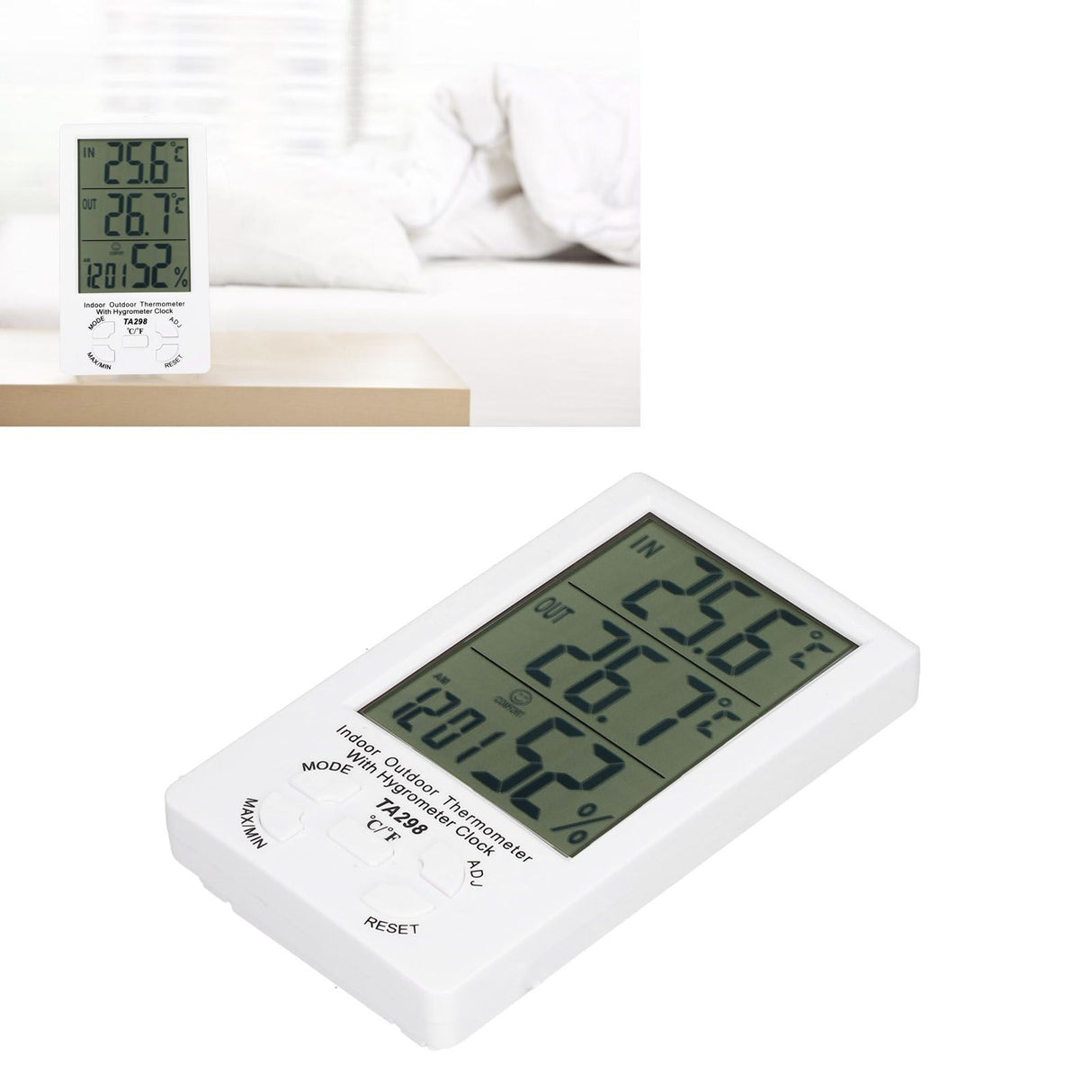 Indoor Hygrometer Digital Electronic Thermometer and Humidity Gauge with Temperature Humidity Monitor for Home
