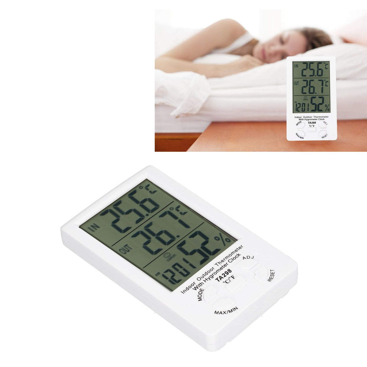 Indoor Hygrometer Digital Electronic Thermometer and Humidity Gauge with Temperature Humidity Monitor for Home