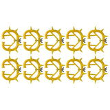 10pcs Cow Nose Thorn Thick Plastic Prevent Milk Sucking Calf Weaner for Farm LivestockYellow
