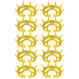 10pcs Cow Nose Thorn Thick Plastic Prevent Milk Sucking Calf Weaner for Farm LivestockYellow - 45-Degree Angle