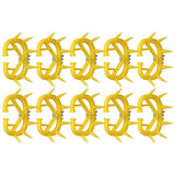 10pcs Cow Nose Thorn Thick Plastic Prevent Milk Sucking Calf Weaner for Farm LivestockYellow