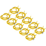 10pcs Cow Nose Thorn Thick Plastic Prevent Milk Sucking Calf Weaner for Farm LivestockYellow