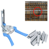 Hog Ring Pliers Kit Semi Automatic Convenient M Nail Pliers for Chicken Cage Pigeon Cage Rabbit Cage Fox Cage - Extra Image