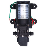 12V Water Pressure Diaphragm Pump 60W Self Priming Booster Sprayer Pump for Garden Irrigation Swimming Pools - 45-Degree Angle