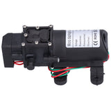 12V Water Pressure Diaphragm Pump 60W Self Priming Booster Sprayer Pump for Garden Irrigation Swimming Pools - Low Angle