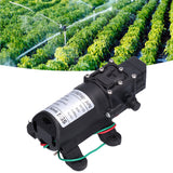 12V Water Pressure Diaphragm Pump 60W Self Priming Booster Sprayer Pump for Garden Irrigation Swimming Pools