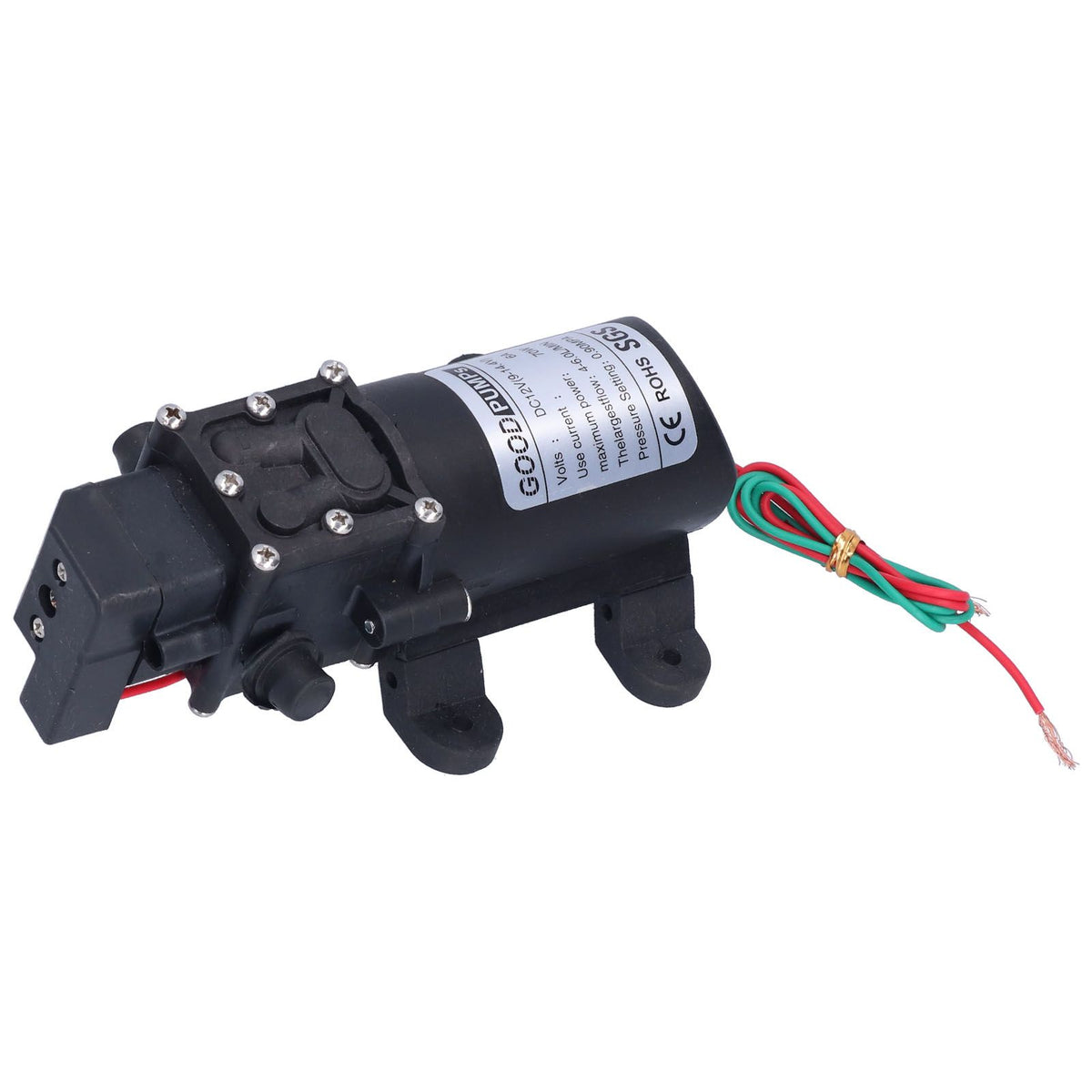 3308 Diaphragm Pump Self Priming Spray Pump for Garden Irrigation Car Washing 12V 70W