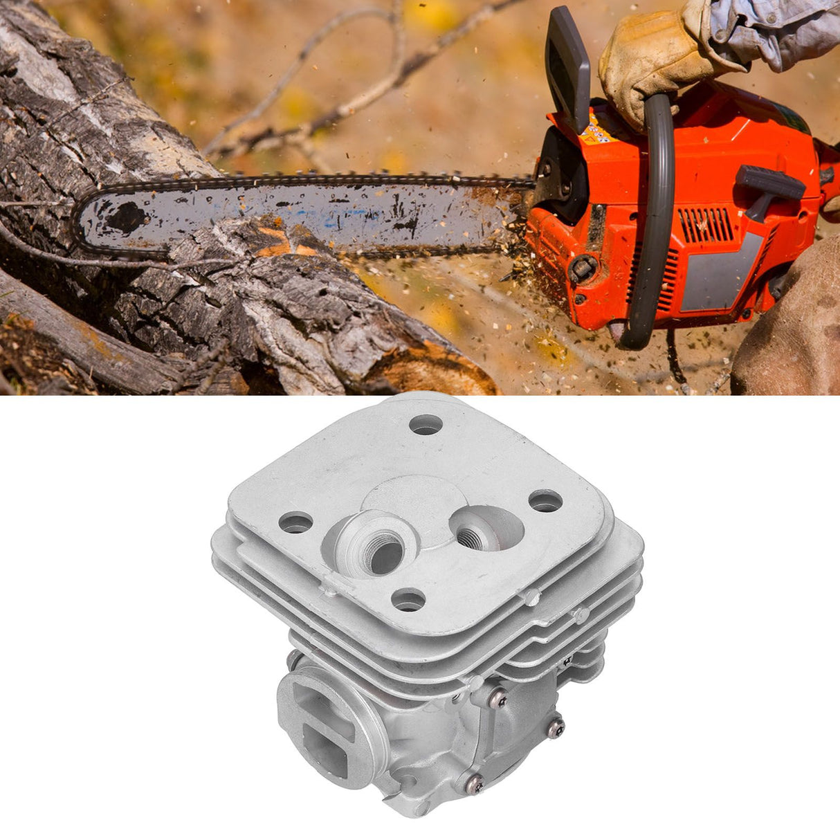50mm Cylinder Piston Kit Replacement Parts Fit for Husqvarna 372XP 372 365 X-TORQ Chainsaws