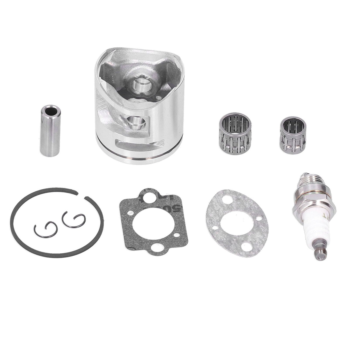 44mm Cylinder Piston Ring Kit with Gasket Needle Bearing for Husqvarna 445 450 450E Chainsaw Parts