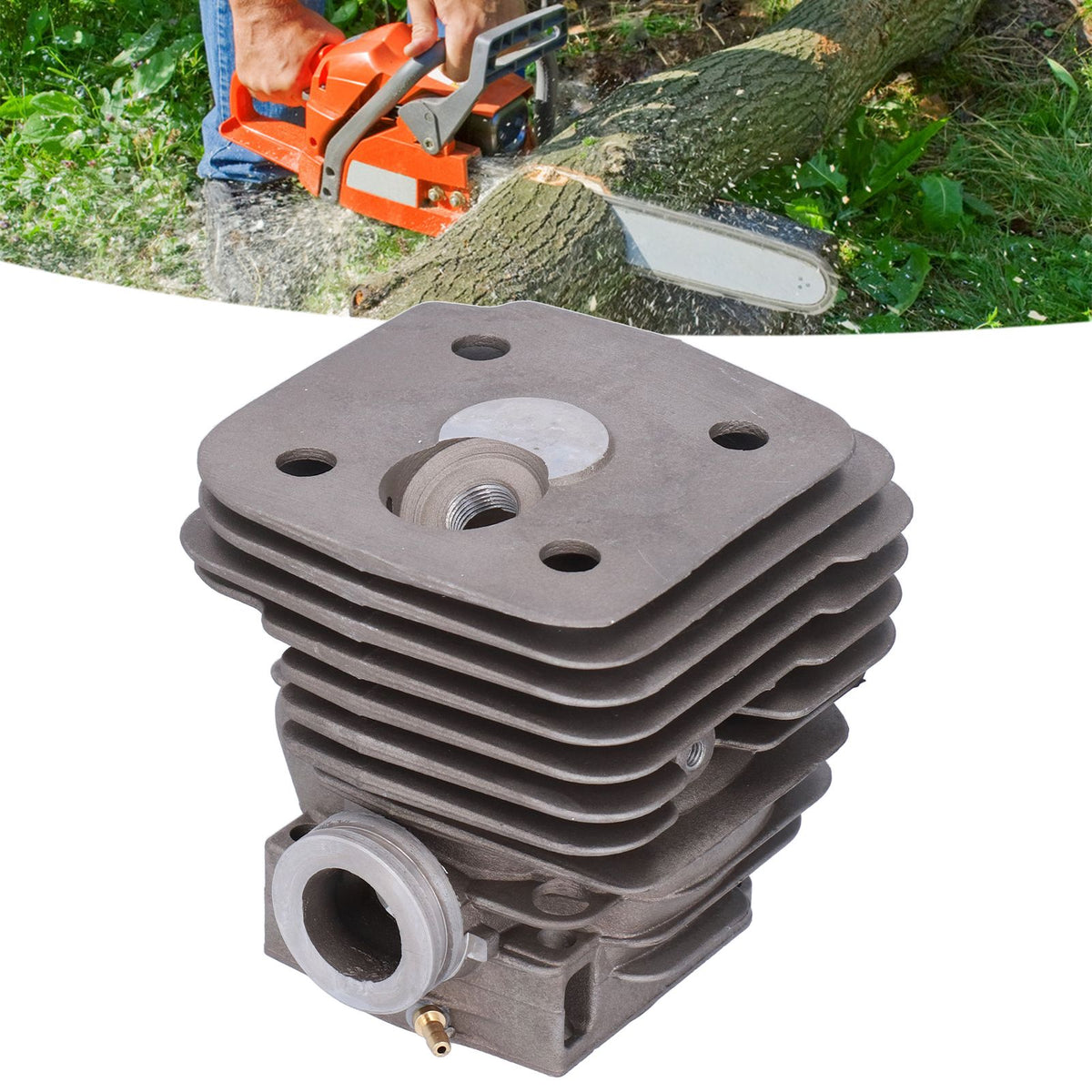 56mm Cylinder Piston Kit Wear Resistant Cylinder Piston Engine Kits for Husqvarna 395