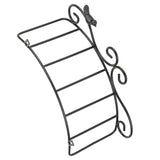Garden Hose Holder Black Multifunction Antique Style Bird Brackets Water Pipe Storage - Top-Down View