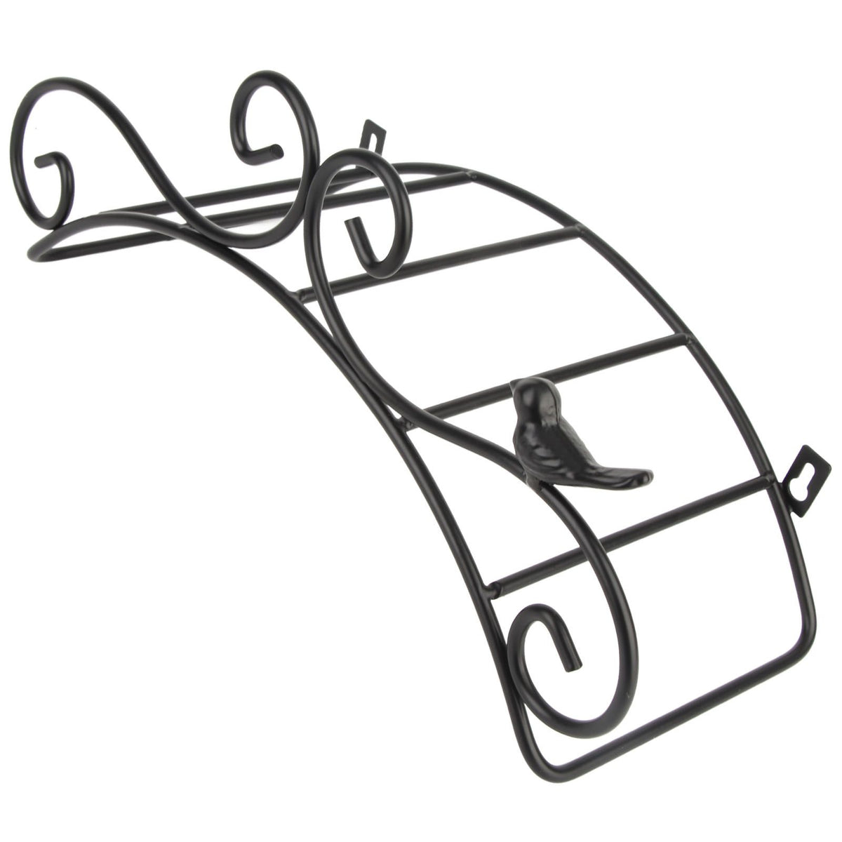 Garden Hose Holder Black Multifunction Antique Style Bird Brackets Water Pipe Storage