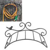Garden Hose Holder Black Multifunction Antique Style Bird Brackets Water Pipe Storage