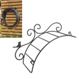 Garden Hose Holder Black Multifunction Antique Style Bird Brackets Water Pipe Storage - Extra Image