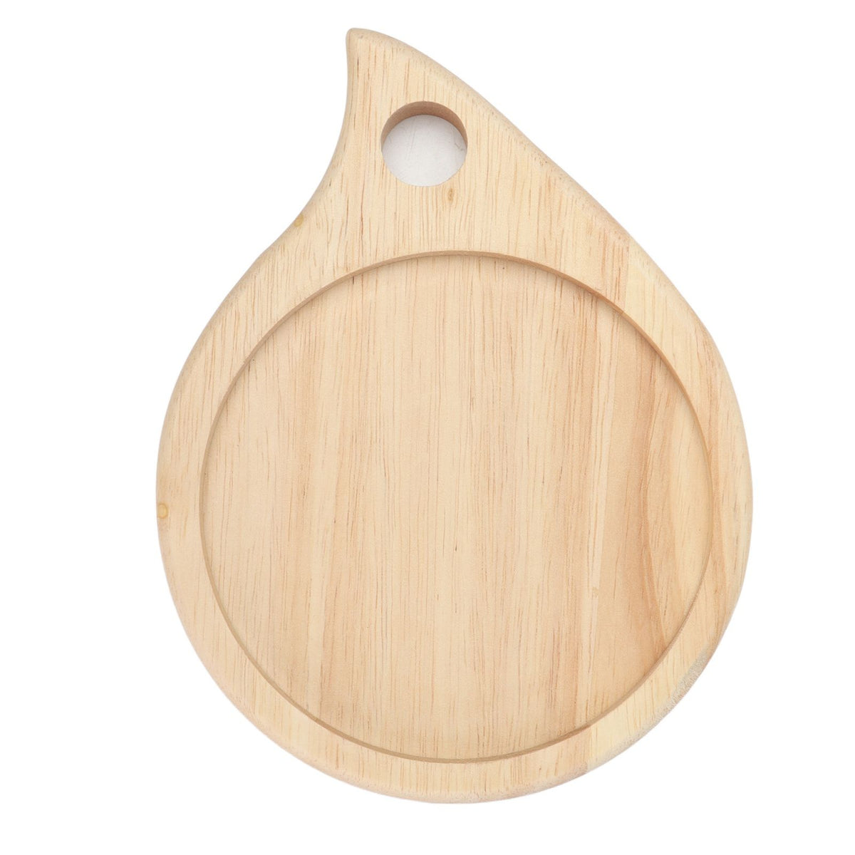 Camping Wooden Cutting Board Multi Purpose Small Round Chopping Board Charcuterie Plate for Fruit Snack
