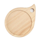 Camping Wooden Cutting Board Multi Purpose Small Round Chopping Board Charcuterie Plate for Fruit Snack