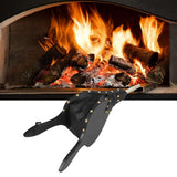 Fireplace Bellows 18.7x7.7in Antique Wood Air Blower with Hanging Strap for Outdoor Camping BBQ Grill