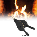 Fireplace Bellows 18.7x7.7in Antique Wood Air Blower with Hanging Strap for Outdoor Camping BBQ Grill - Extra Image
