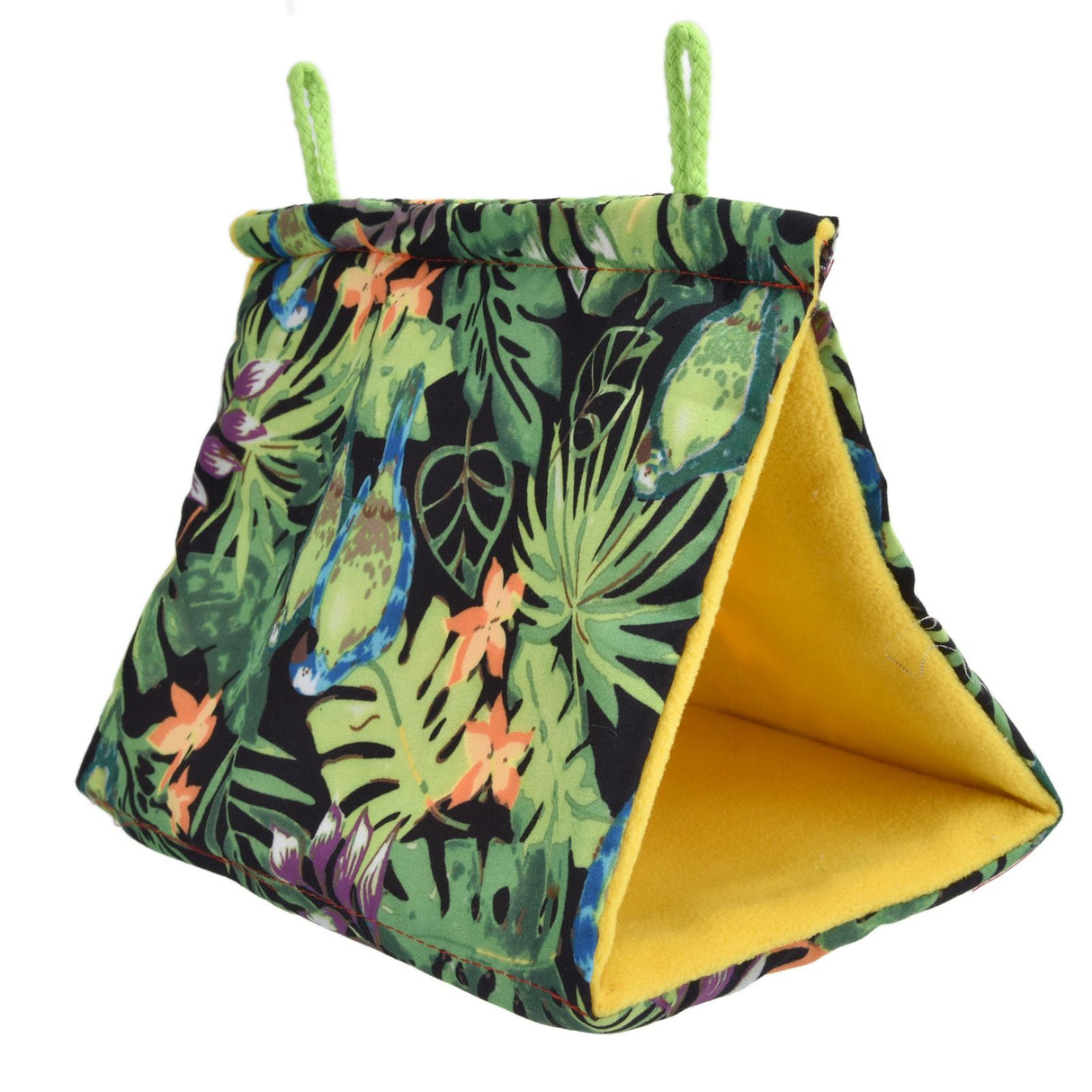 Pet Bird Nest Hammock Triangle Shade Bird Nest Hanging Parrot Hut Tent Bird Cage Toys