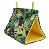Pet Bird Nest Hammock Triangle Shade Bird Nest Hanging Parrot Hut Tent Bird Cage Toys