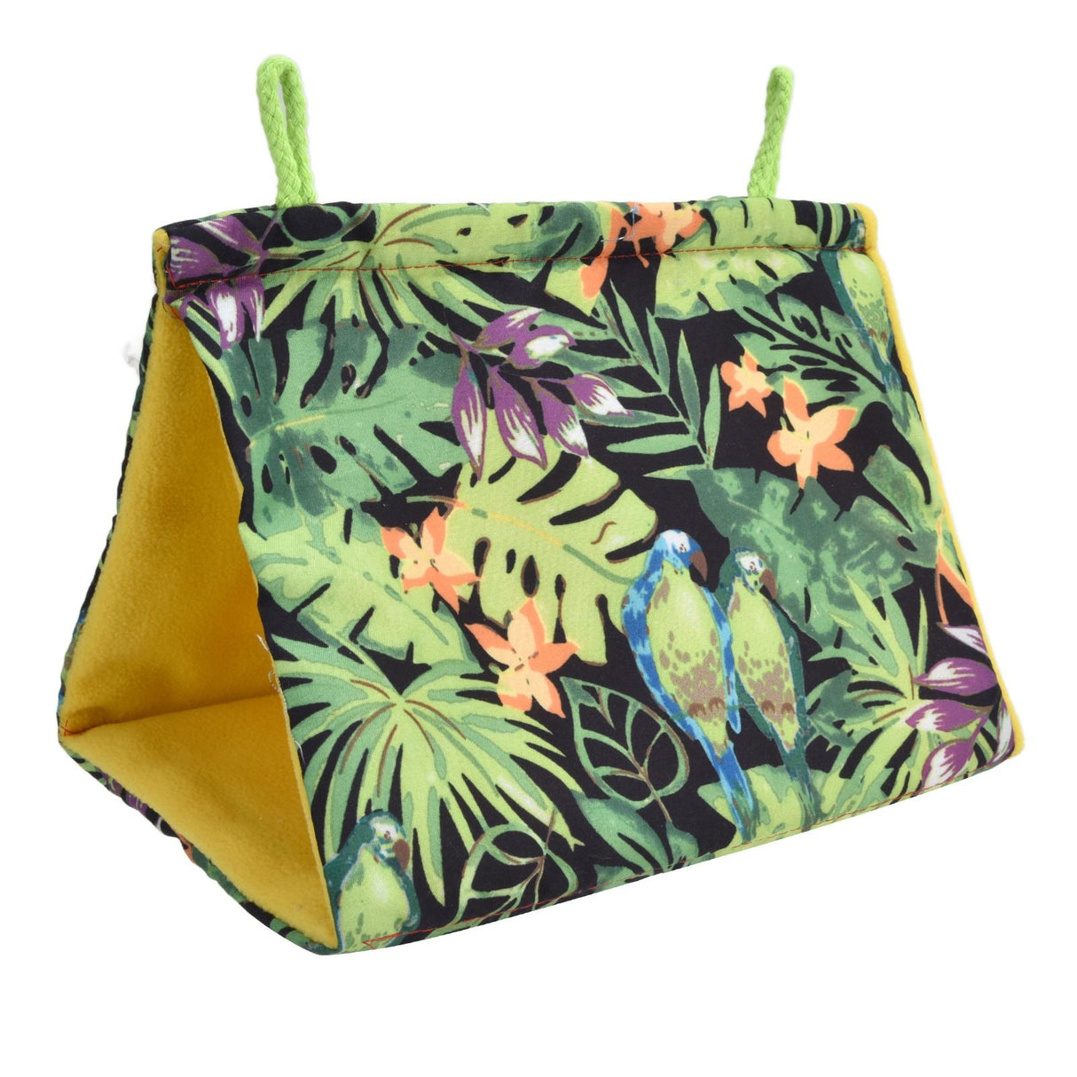 Pet Bird Nest Hammock Triangle Shade Bird Nest Hanging Parrot Hut Tent Bird Cage Toys
