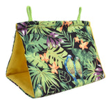 Pet Bird Nest Hammock Triangle Shade Bird Nest Hanging Parrot Hut Tent Bird Cage Toys