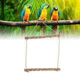 Large Bird Cage Swing Natural Wooden Safe Hanging Birds Standing Chewing Toy for Parrots - Extra Image