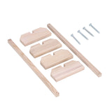 2 Set Chicken Wooden Perches Large Wooden Bird Stand Training Hens Roosting Bar for Rooster Parrots Pet Supplies - Side View