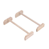 2 Set Chicken Wooden Perches Large Wooden Bird Stand Training Hens Roosting Bar for Rooster Parrots Pet Supplies - 45-Degree Angle