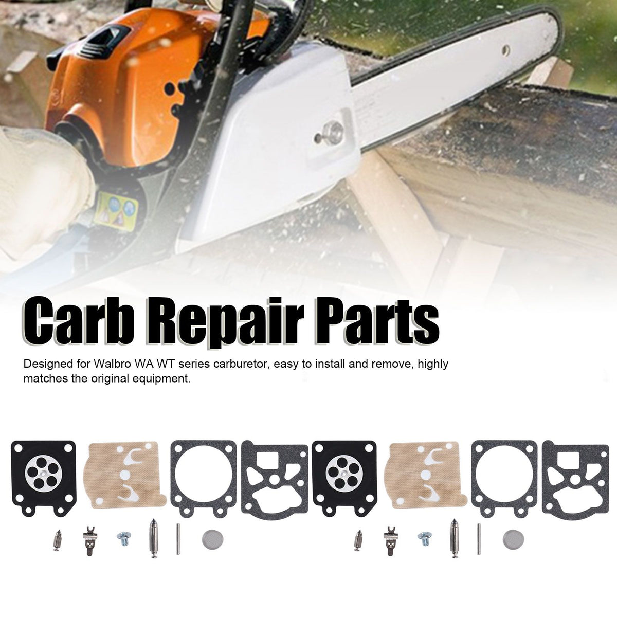 2Set Carburetor Rebuild Kit Replacement Fit for Stihl 026 MS260 024 MS240 MS210 MS230 MS250 FS85 FS86 FS88