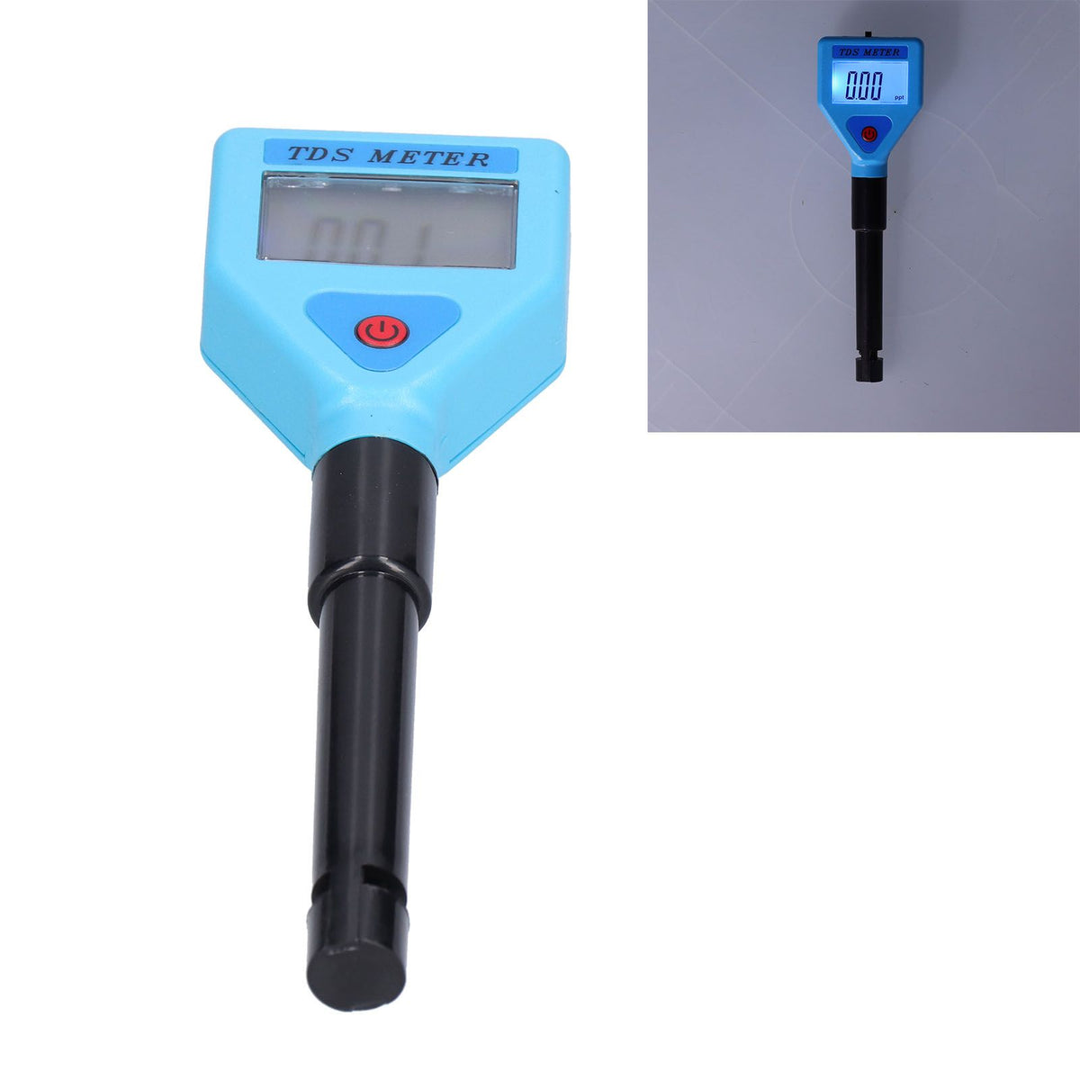 TDS‑98306 LCD TDS Tester with Night Light Display Portable Temperature Compensation TDS Gauge for Water