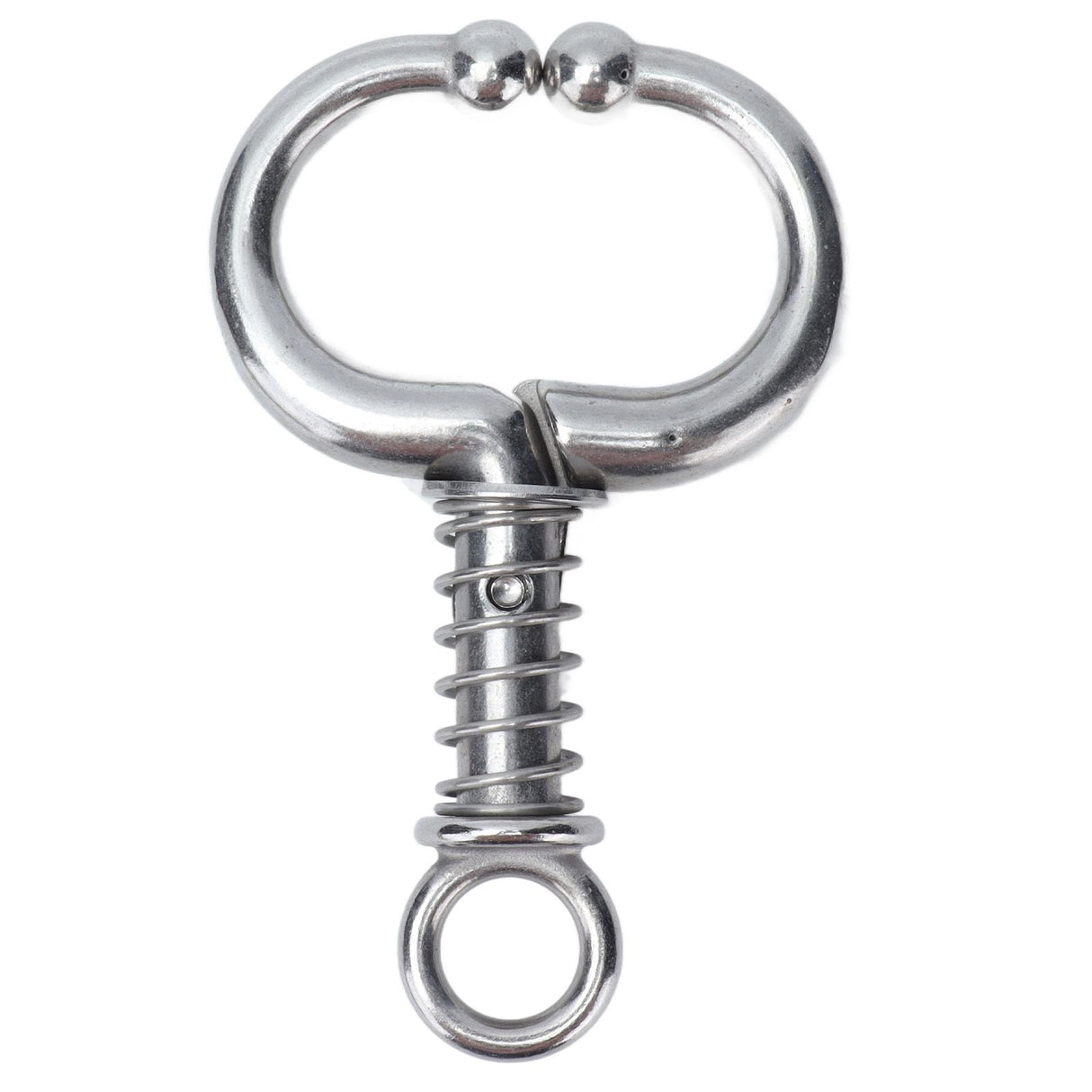 Cattle Nose Ring Stainless Steel Cattle Nose Clamp Bull Cow W Spring Nose Ring for FarmS