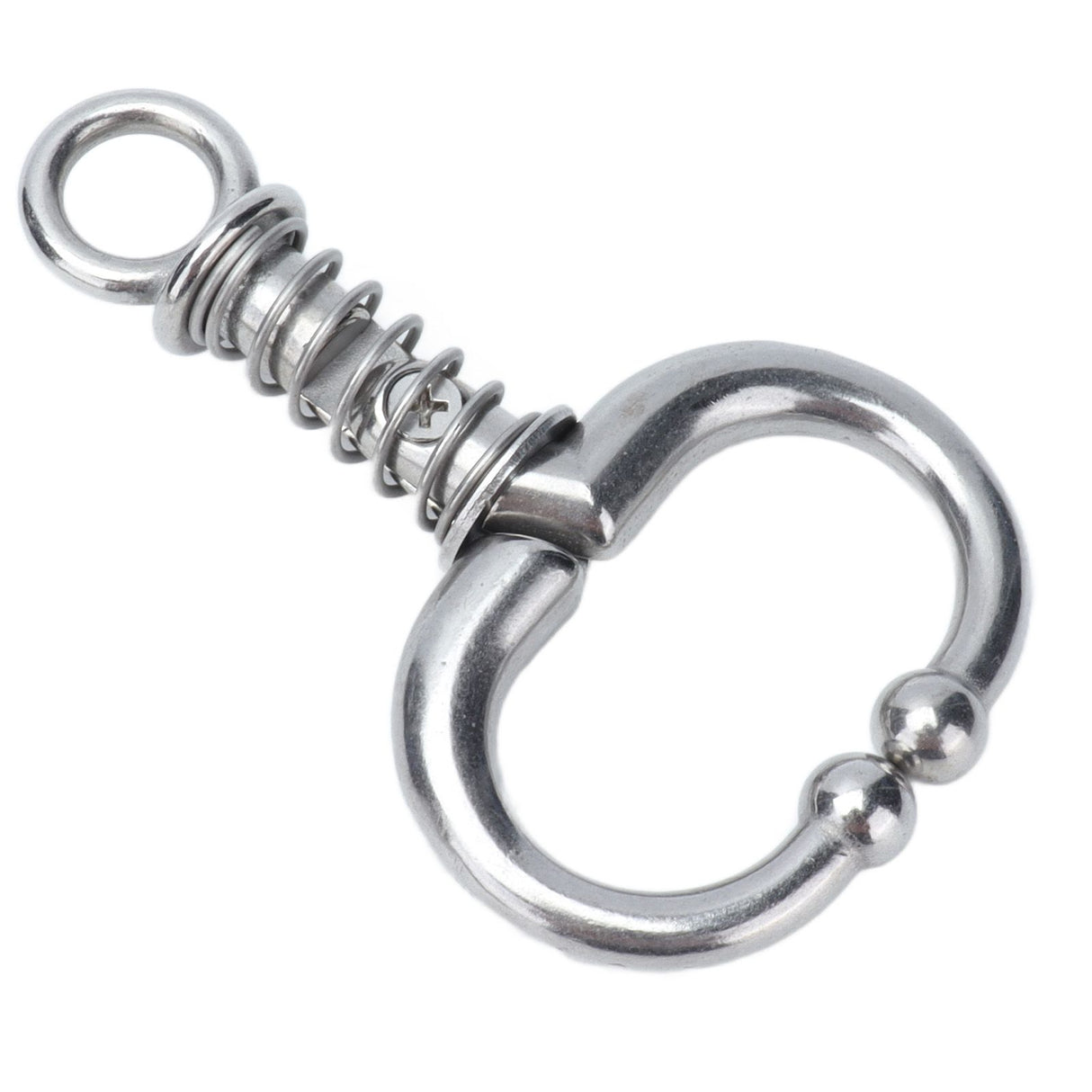 Cattle Nose Ring Stainless Steel Cattle Nose Clamp Bull Cow W Spring Nose Ring for FarmS