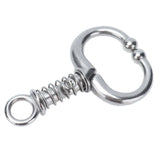 Cattle Nose Ring Stainless Steel Cattle Nose Clamp Bull Cow W Spring Nose Ring for FarmS