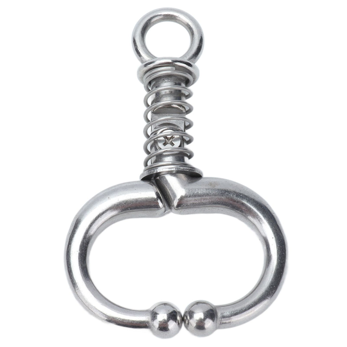 Cattle Nose Ring Stainless Steel Cattle Nose Clamp Bull Cow W Spring Nose Ring for FarmS