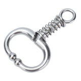 Cattle Nose Ring Stainless Steel Cattle Nose Clamp Bull Cow W Spring Nose Ring for FarmS