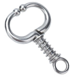 Cattle Nose Ring Stainless Steel Cattle Nose Clamp Bull Cow W Spring Nose Ring for FarmS