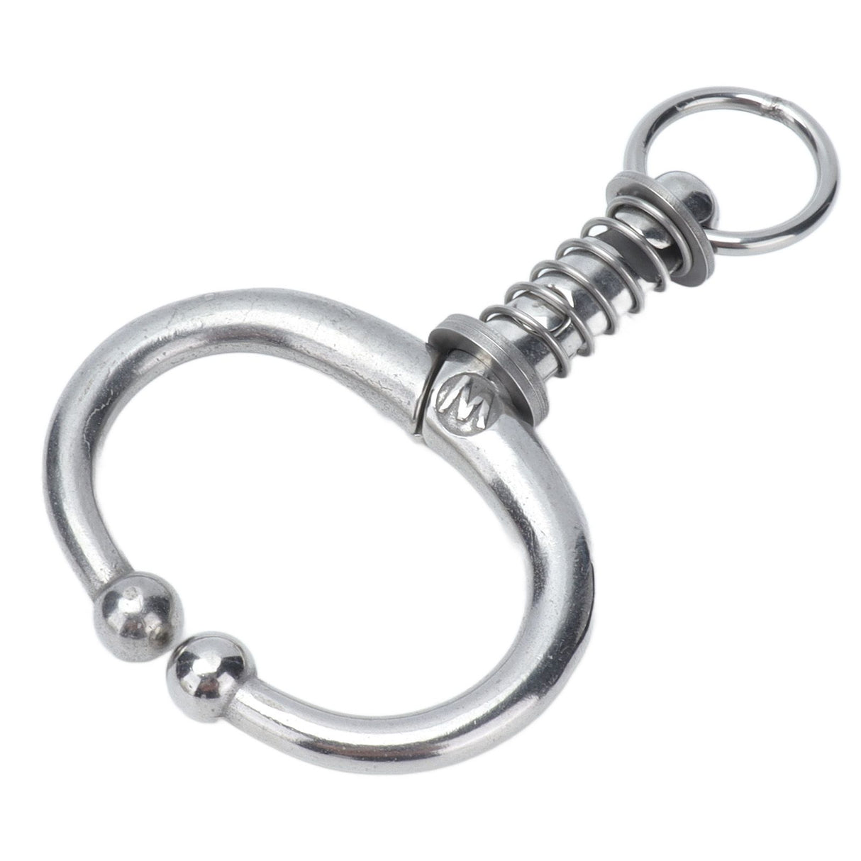 Cattle Nose Ring Stainless Steel Cattle Nose Clamp Bull Cow W Spring Nose Ring for FarmM