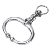 Cattle Nose Ring Stainless Steel Cattle Nose Clamp Bull Cow W Spring Nose Ring for FarmM - Side View