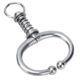 Cattle Nose Ring Stainless Steel Cattle Nose Clamp Bull Cow W Spring Nose Ring for FarmM - 45-Degree Angle