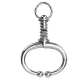 Cattle Nose Ring Stainless Steel Cattle Nose Clamp Bull Cow W Spring Nose Ring for FarmM