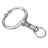 Cattle Nose Ring Stainless Steel Cattle Nose Clamp Bull Cow W Spring Nose Ring for FarmM