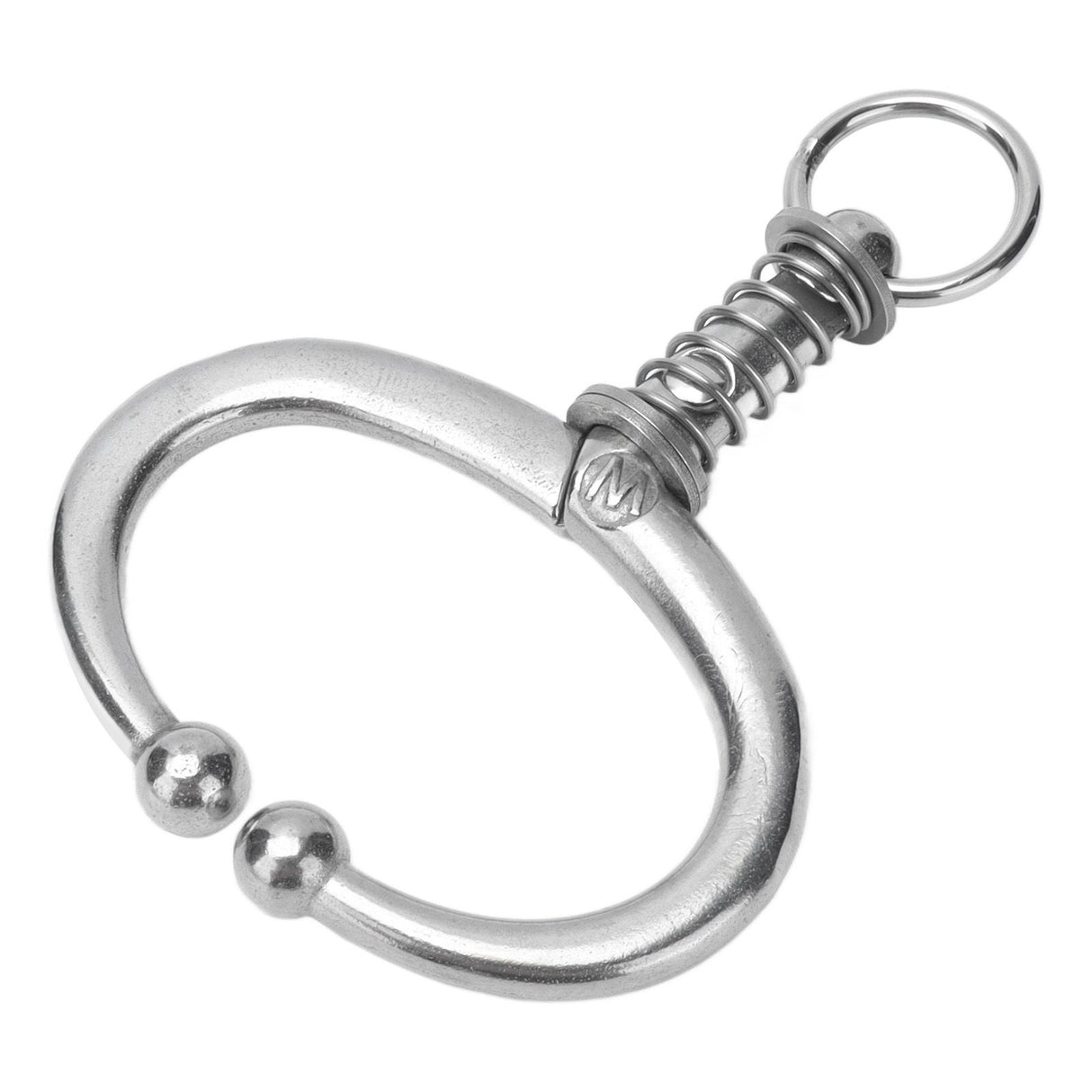Cattle Nose Ring Stainless Steel Cattle Nose Clamp Bull Cow W Spring Nose Ring for FarmL