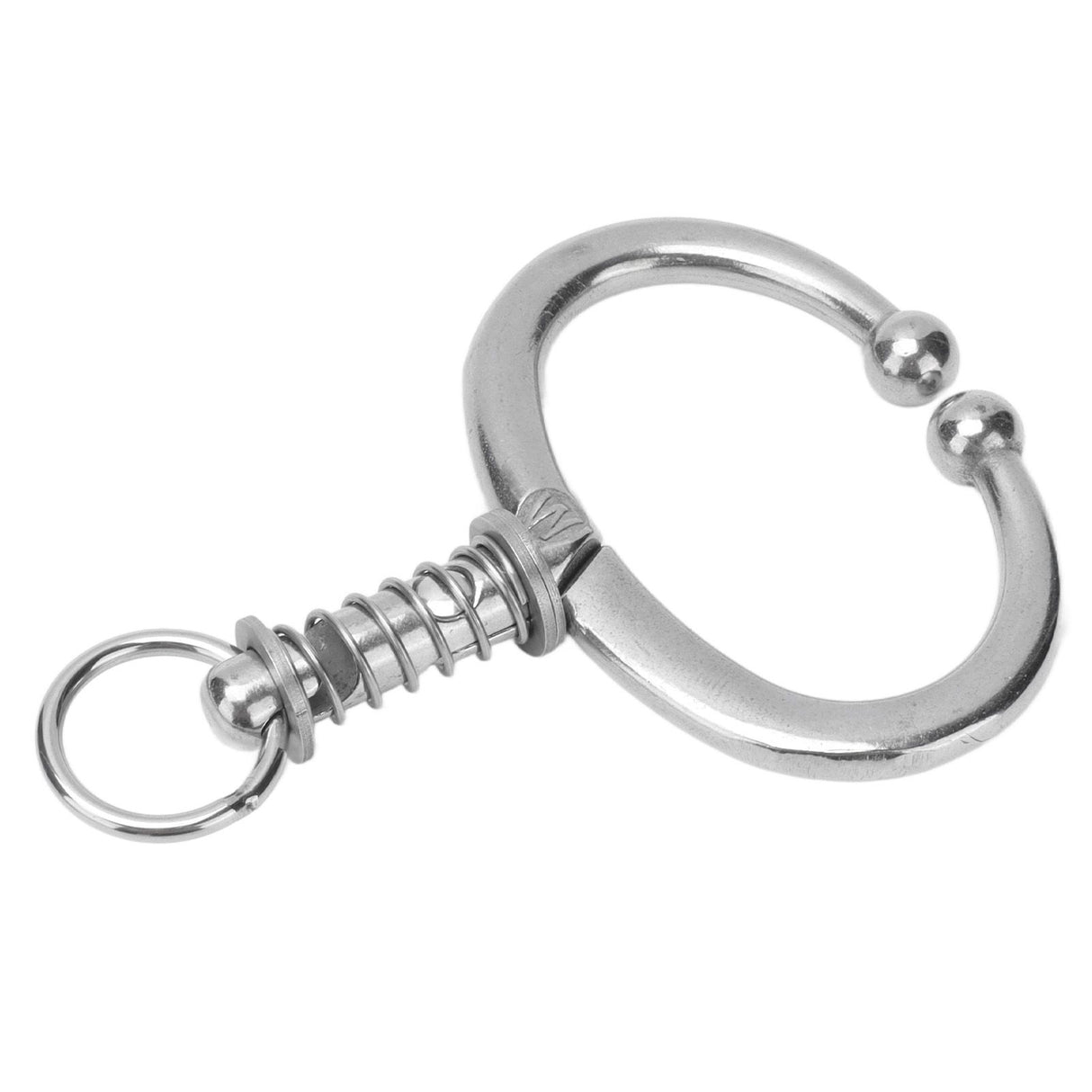 Cattle Nose Ring Stainless Steel Cattle Nose Clamp Bull Cow W Spring Nose Ring for FarmL
